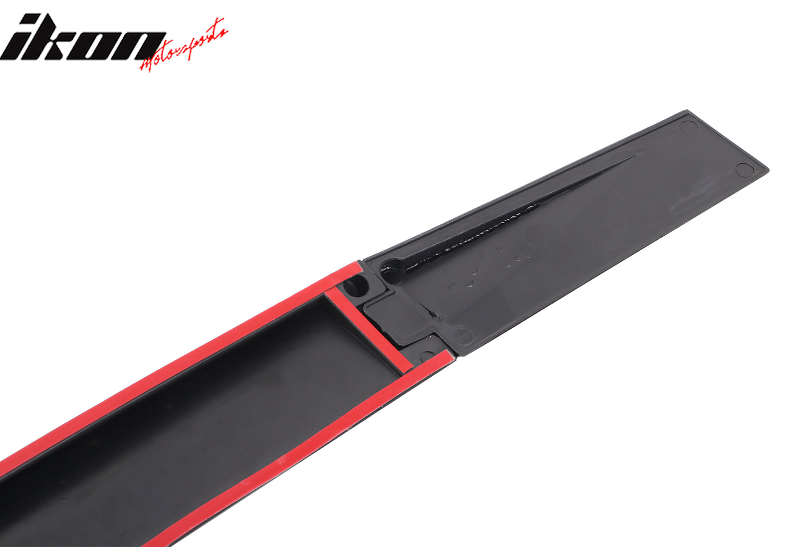 Universal Fitment Rear Window Roof Spoiler Wing Adjustable Gloss Black Trim