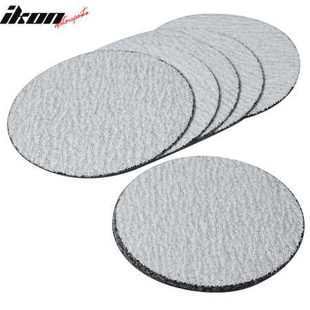 50PC 5Inch 127mm 60 Grit Auto Sanding Disc No Hole Sandpaper Sheets Sand Paper