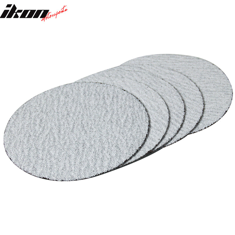 50PC 5Inch 127mm 60 Grit Auto Sanding Disc No Hole Sandpaper Sheets Sand Paper
