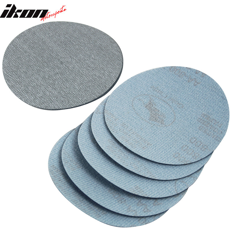 50PC 5Inch 127mm 800 Grit Auto Sanding Disc No Hole Sandpaper Sheets Sand Paper