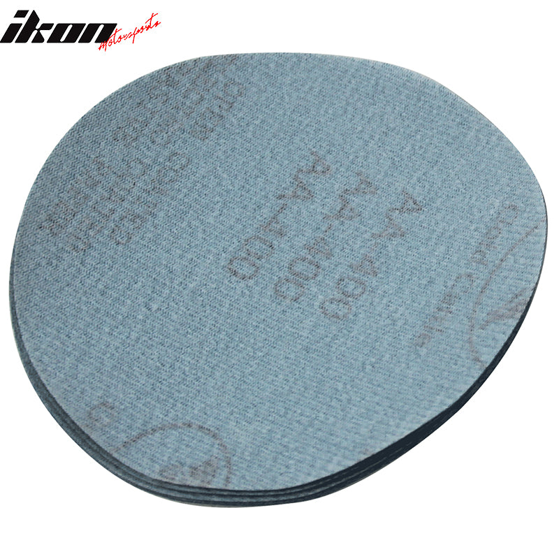 50PC 5Inch 127mm 400 Grit Auto Sanding Disc No Hole Sandpaper Sheets Sand Paper