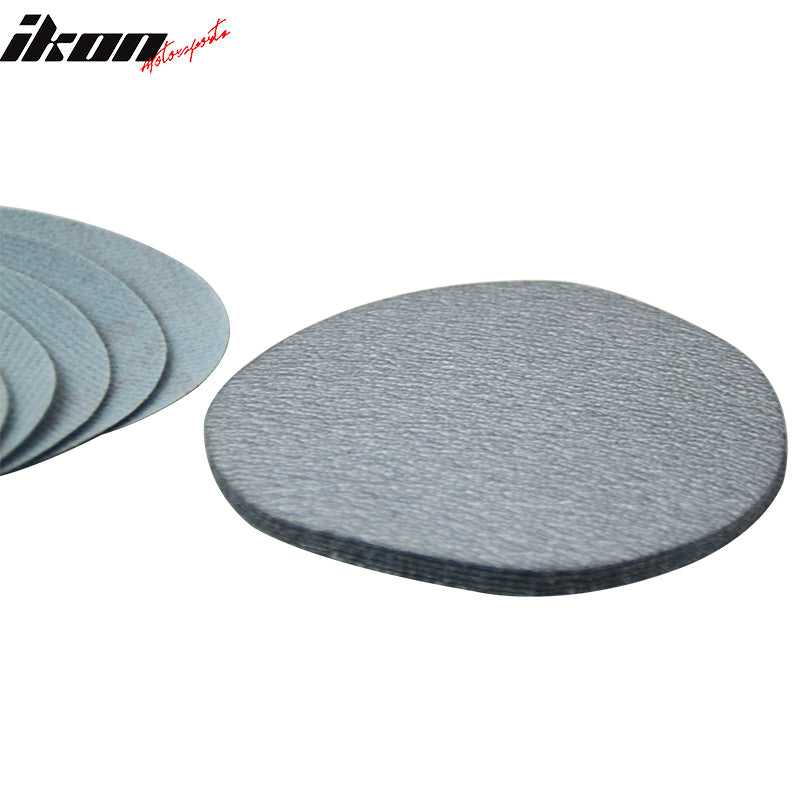 Sand Paper Universal Fit, 50PC 5Inch 127mm 240 Grit Auto Sanding Disc No Hole Sandpaper Sheets Sand Paper by IKON MOTORSPORTS