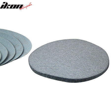 Sand Paper Universal Fit, 50PC 5Inch 127mm 240 Grit Auto Sanding Disc No Hole Sandpaper Sheets Sand Paper by IKON MOTORSPORTS