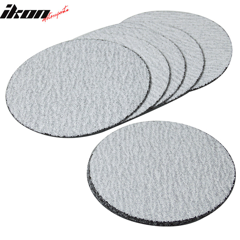 100PC 5Inch 127mm 60 Grit Auto Sanding Disc No Hole Sandpaper Sheets Sand Paper