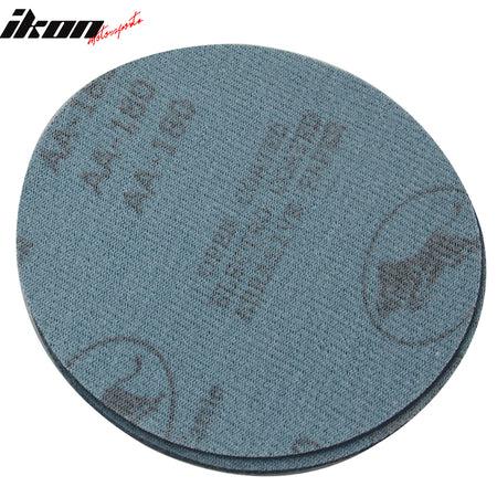 Universal Sand Paper, 100PC 5Inch 127mm 180 Grit Auto Sanding Disc No Hole Sandpaper Sheets Sanding Paper by IKON MOTORSPORTS
