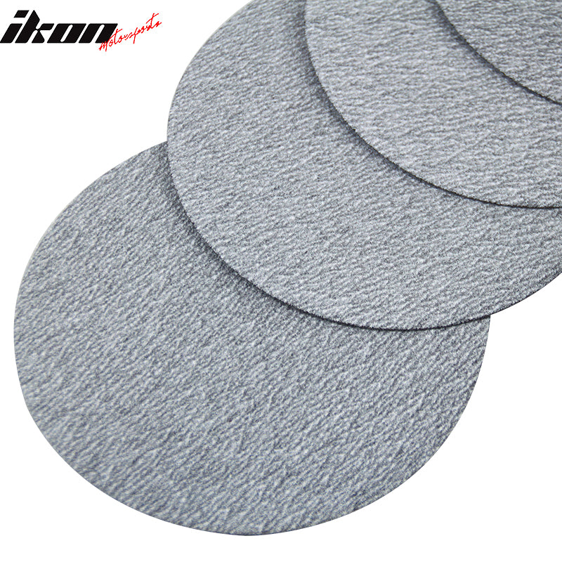 100PC 5Inch 127mm 180 Grit Auto Sanding Disc No Hole Sandpaper Sheets Sand Paper