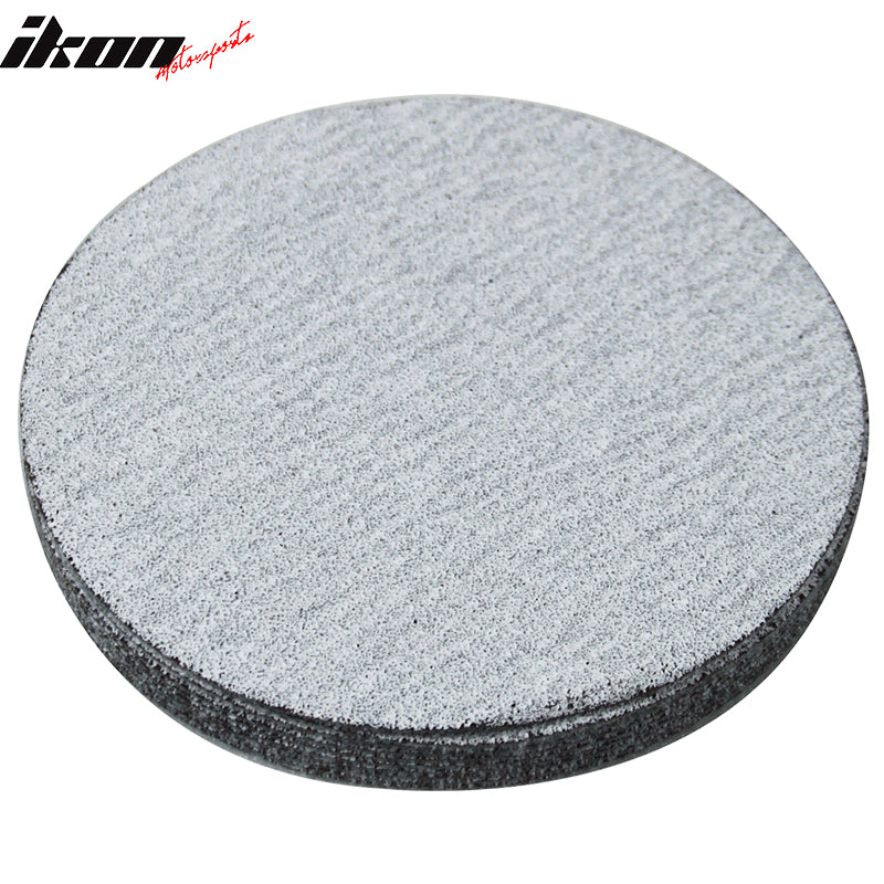 Sand Paper Universal Fit, 50PC 5Inch 127mm 80 Grit Auto Sanding Disc No Hole Sandpaper Sheets Sand Paper by IKON MOTORSPORTS