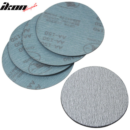 50PC 5Inch 127mm 80 Grit Auto Sanding Disc No Hole Sandpaper Sheets Sand Paper
