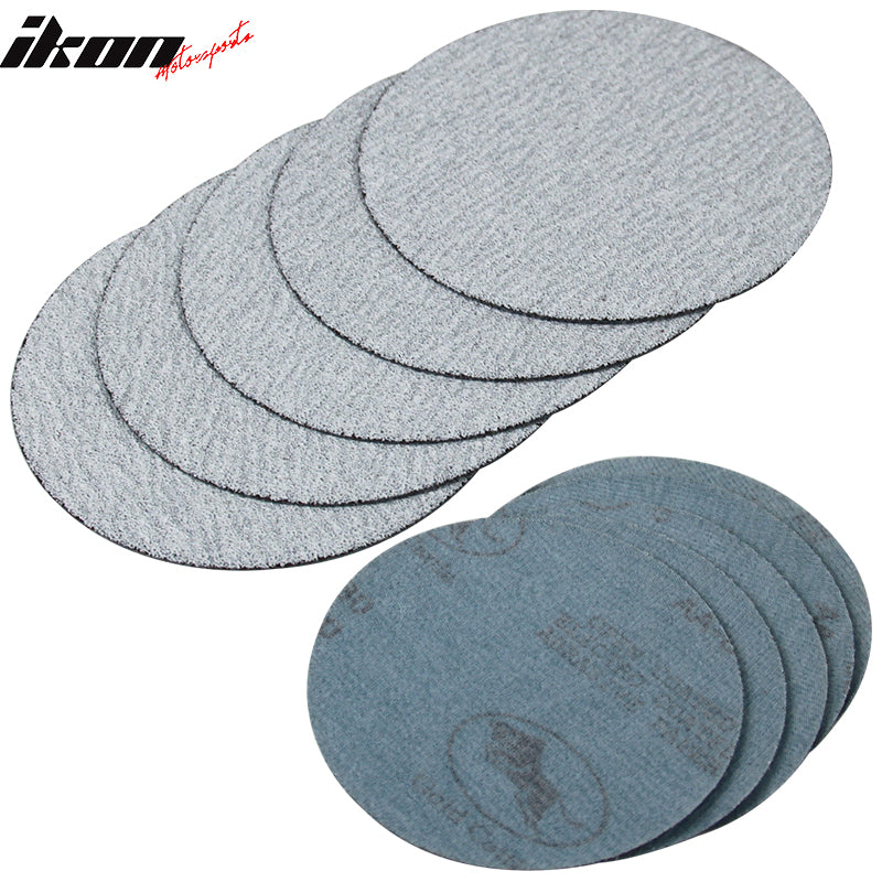 50PC 5Inch 127mm 80 Grit Auto Sanding Disc No Hole Sandpaper Sheets Sand Paper
