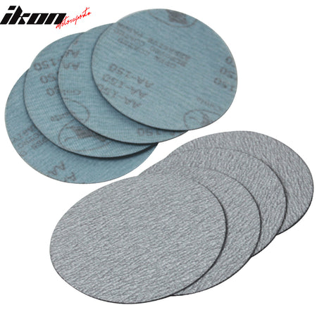 50PC 5Inch 127mm 150 Grit Auto Sanding Disc No Hole Sandpaper Sheets Sand Paper