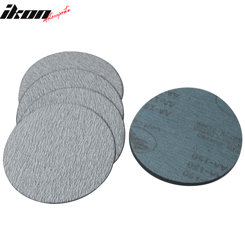 50PC 5Inch 127mm 150 Grit Auto Sanding Disc No Hole Sandpaper Sheets Sand Paper