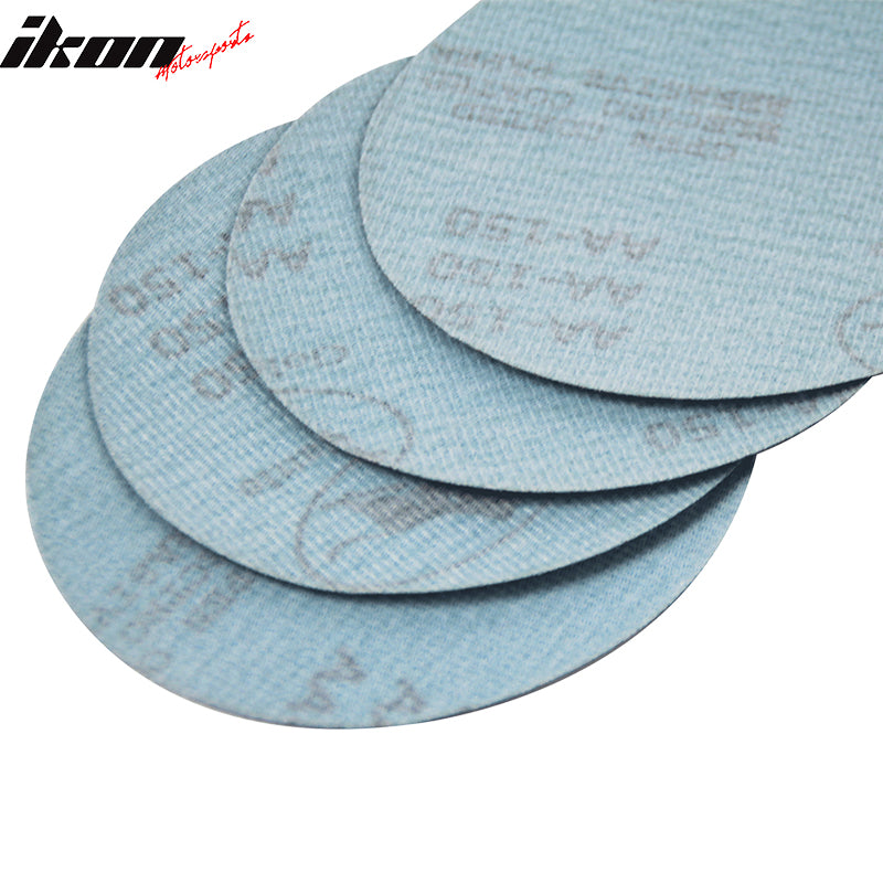 100PC 5Inch 127mm 150 Grit Auto Sanding Disc No Hole Sandpaper Sheets Sand Paper
