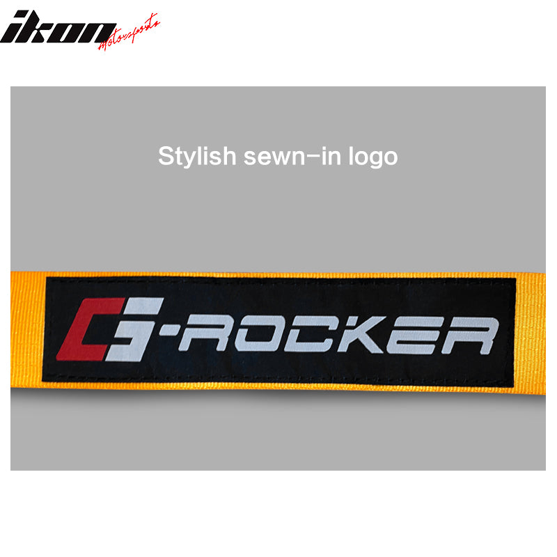 4 Point Racing Harness Buckle Seat Belt 2" Wide Nylon Orange