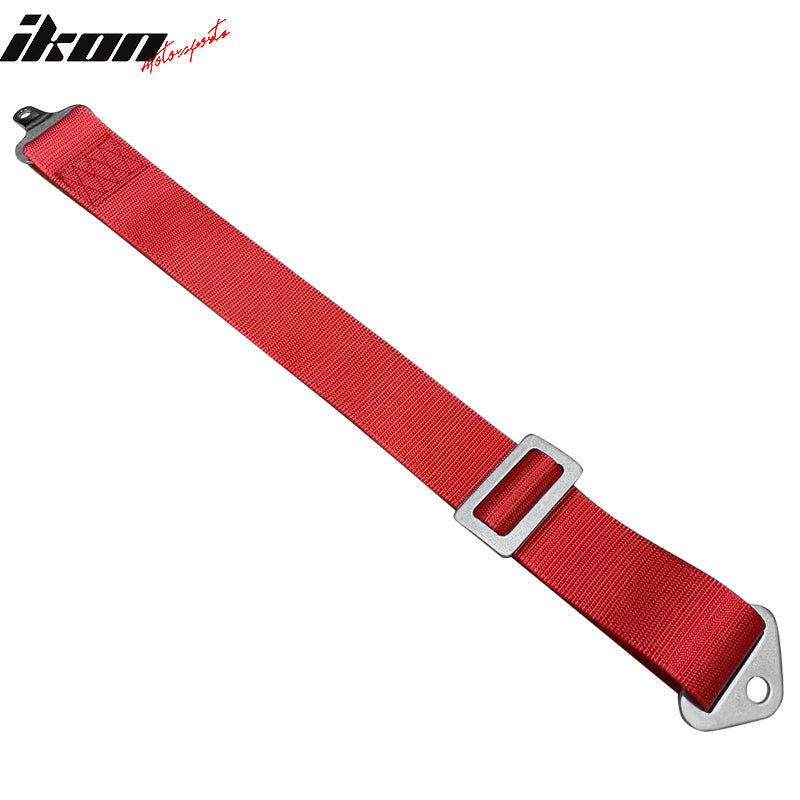 5th Seat Belt Cam-lock Racing Harness 2" Wide Nylon Red Go-kart