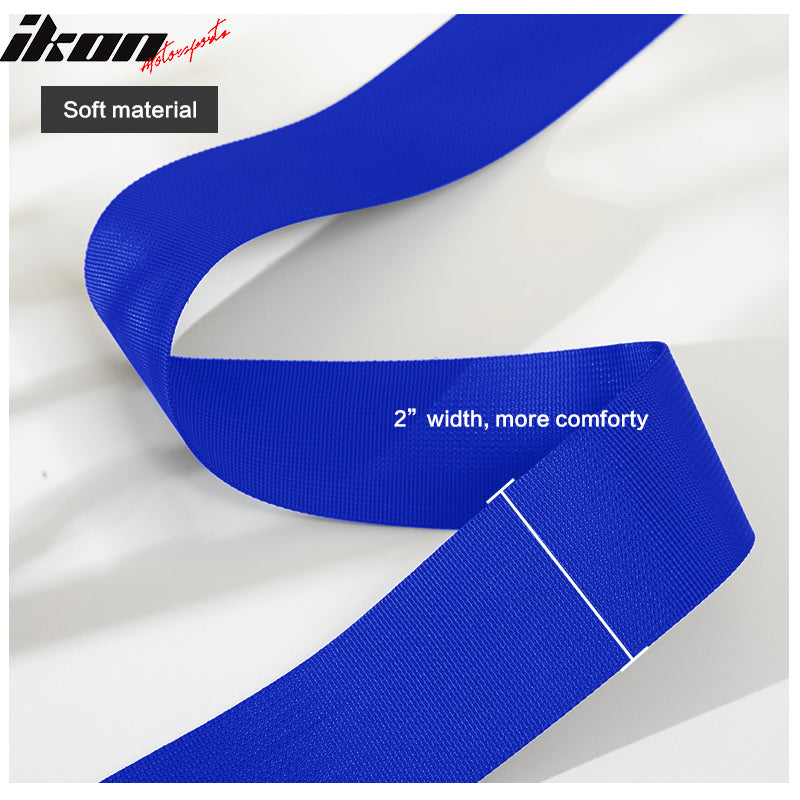 4 Point Harness Cam-lock Seat Belt 2" Nylon Blue Racing Go-kart