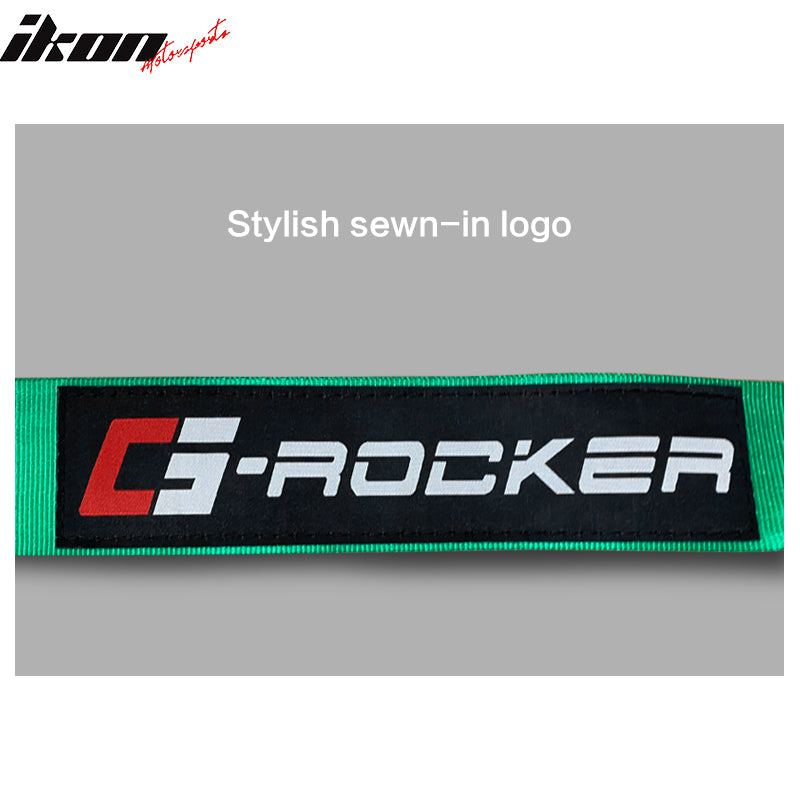 4 Point Race Harness Cam-lock Seat Belt 2" Wide Nylon Green