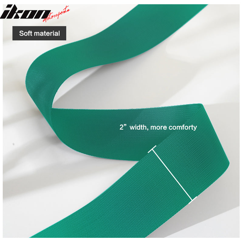 4 Point Race Harness Cam-lock Seat Belt 2" Wide Nylon Green