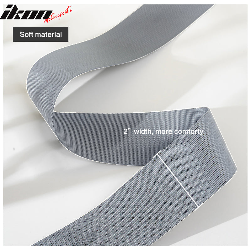 4 Point Race Harness Cam-lock Seat Belt 2" Nylon Gray UTV ATV
