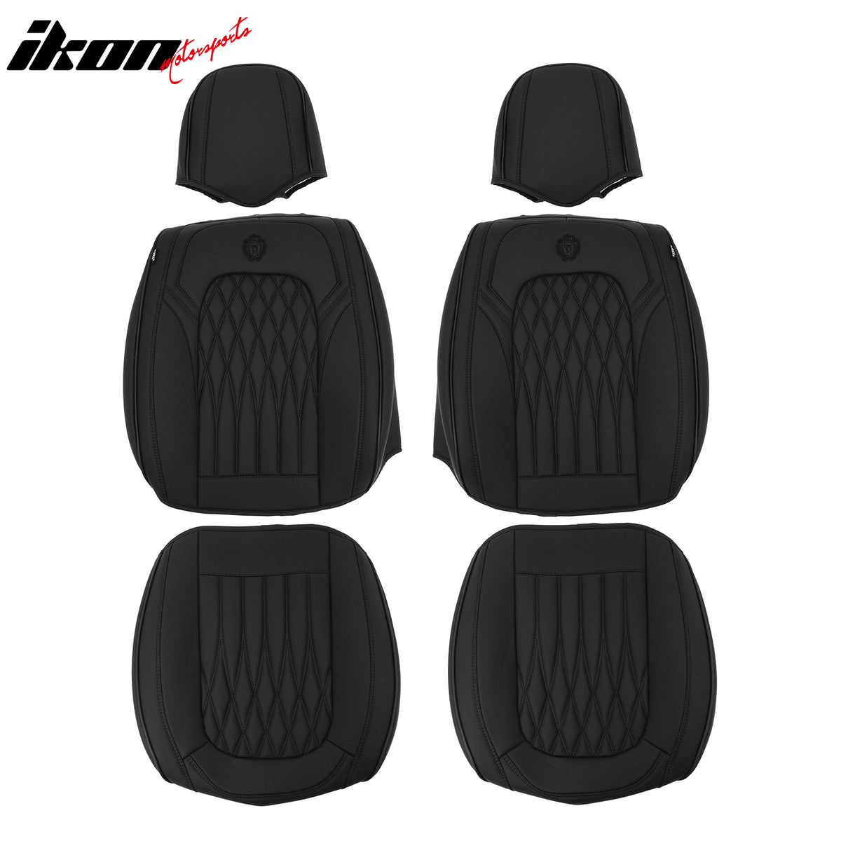 Fits Most 5 Passenger Cars Seat Covers 05 Style Front Rear Row Seat Protector PU