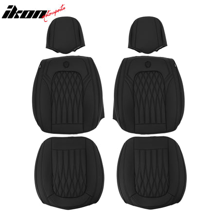 Fits Most 5 Passenger Cars Seat Covers 05 Style Front Rear Row Seat Protector PU