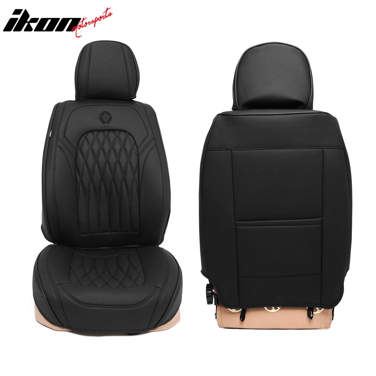 Fits Most 5 Passenger Cars Seat Covers 05 Style Front Rear Row Seat Protector PU