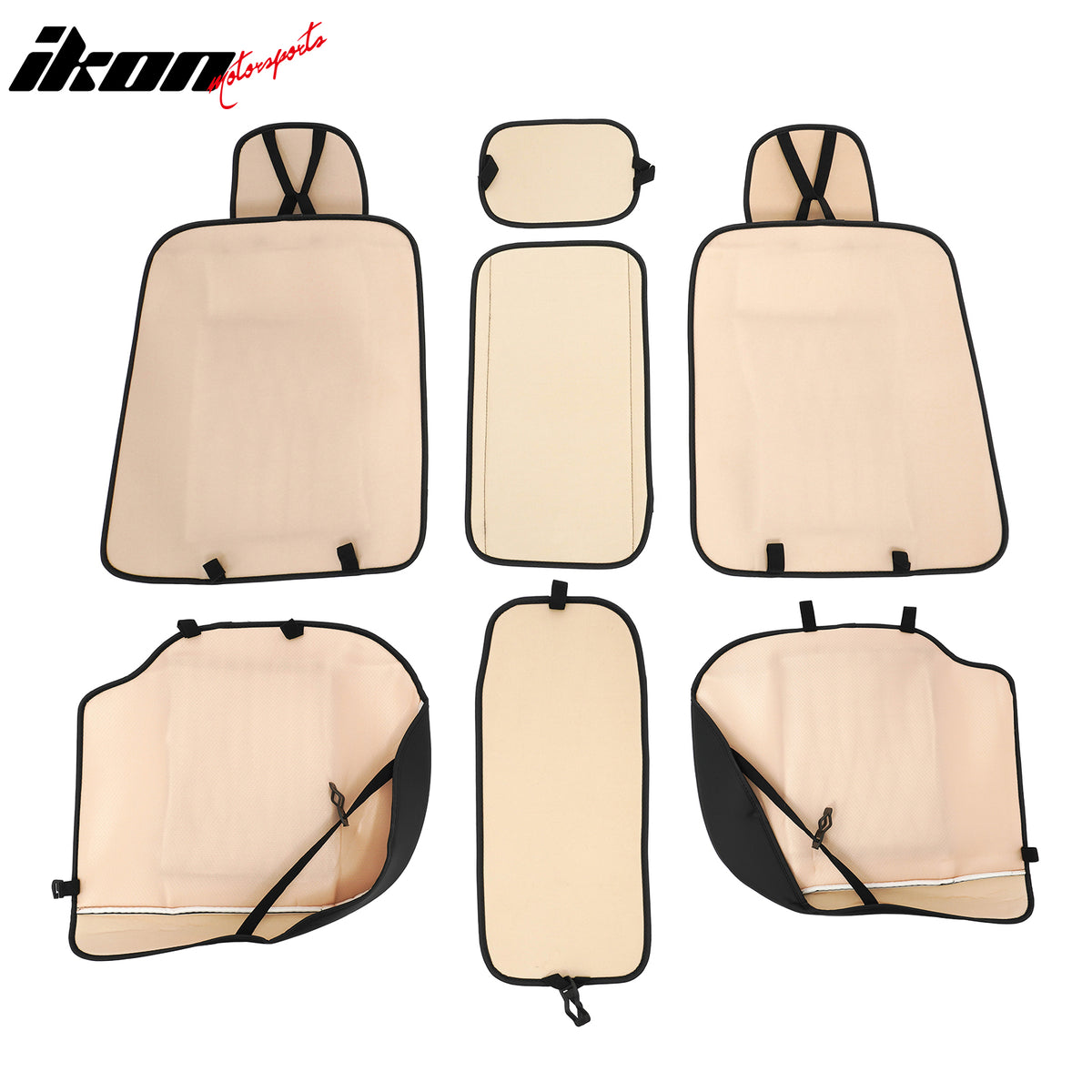 Fits Most 5 Passenger Cars Seat Covers 05 Style Front Rear Row Seat Protector PU
