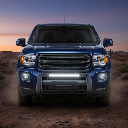 Fits 15-22 Chevrolet Colorado GMC Canyon Bull Bar Front Grille Guard W/LED Light