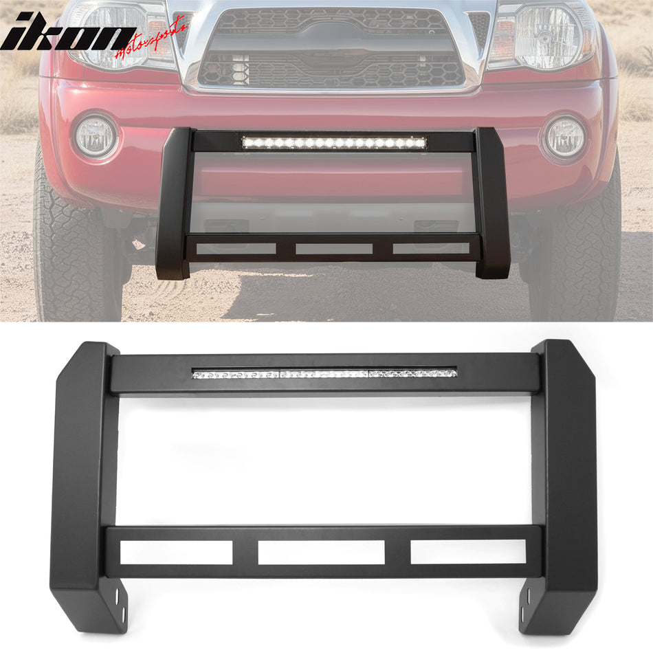 2005-2015 Toyota Tacoma Bull Bar Front Brush Bumper Grille Guard W/LED