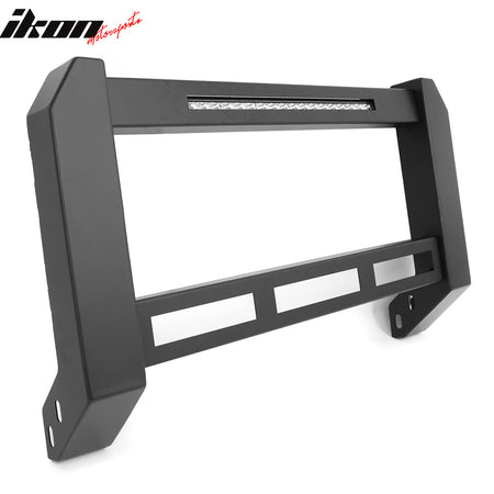 Fits 16-23 Toyota Tacoma Bull Bar Front Brush Bumper Grille Guard W/LED Light