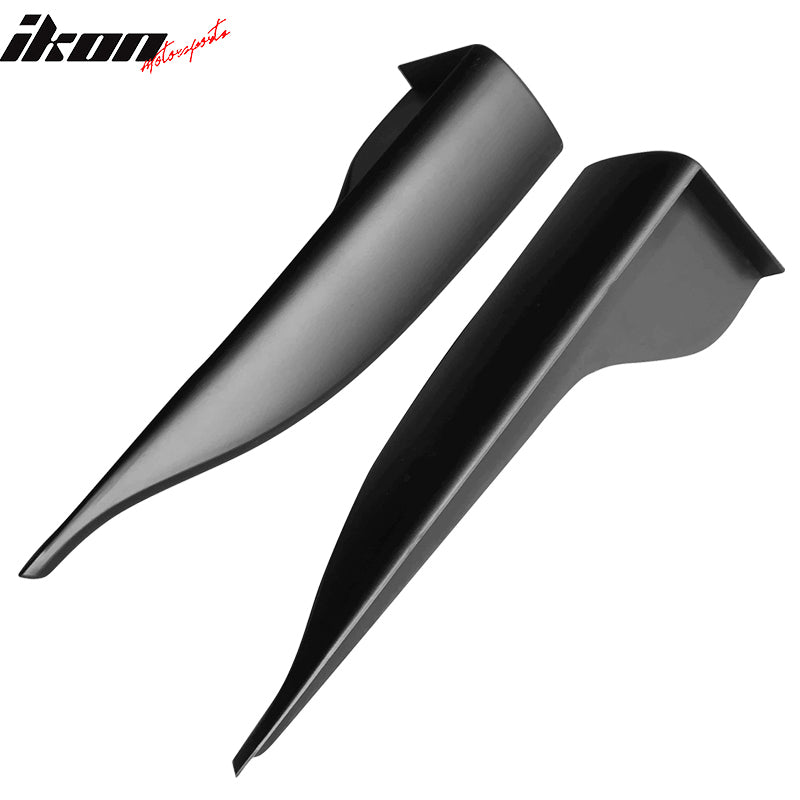 Universal V2 Style Endcaps Add On For Side Skirt Extensions PP Rocker Panel Pair