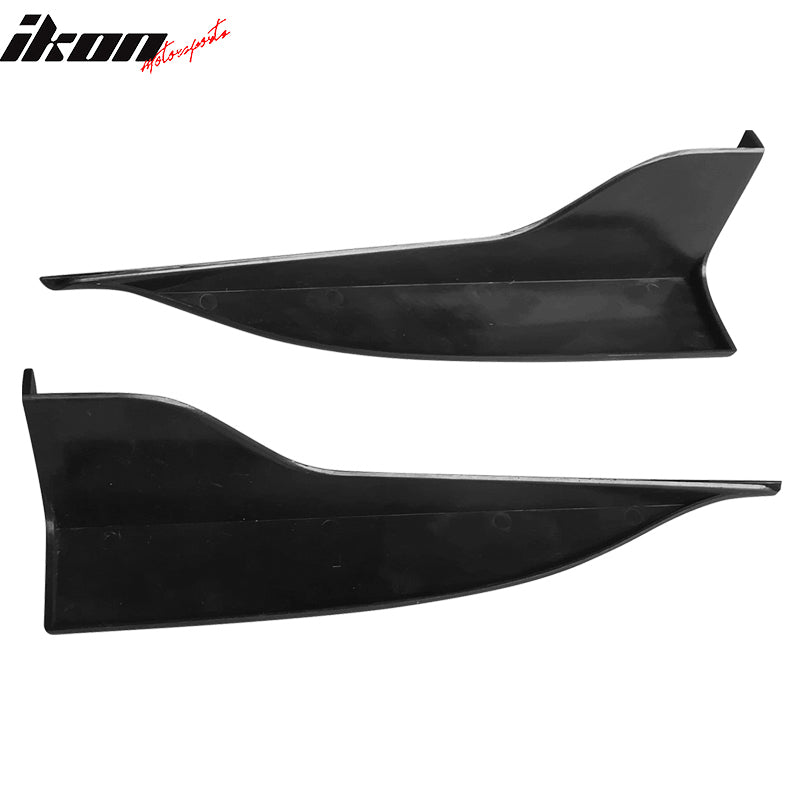 Universal V2 Style Endcaps Add On For Side Skirt Extensions PP Rocker Panel Pair