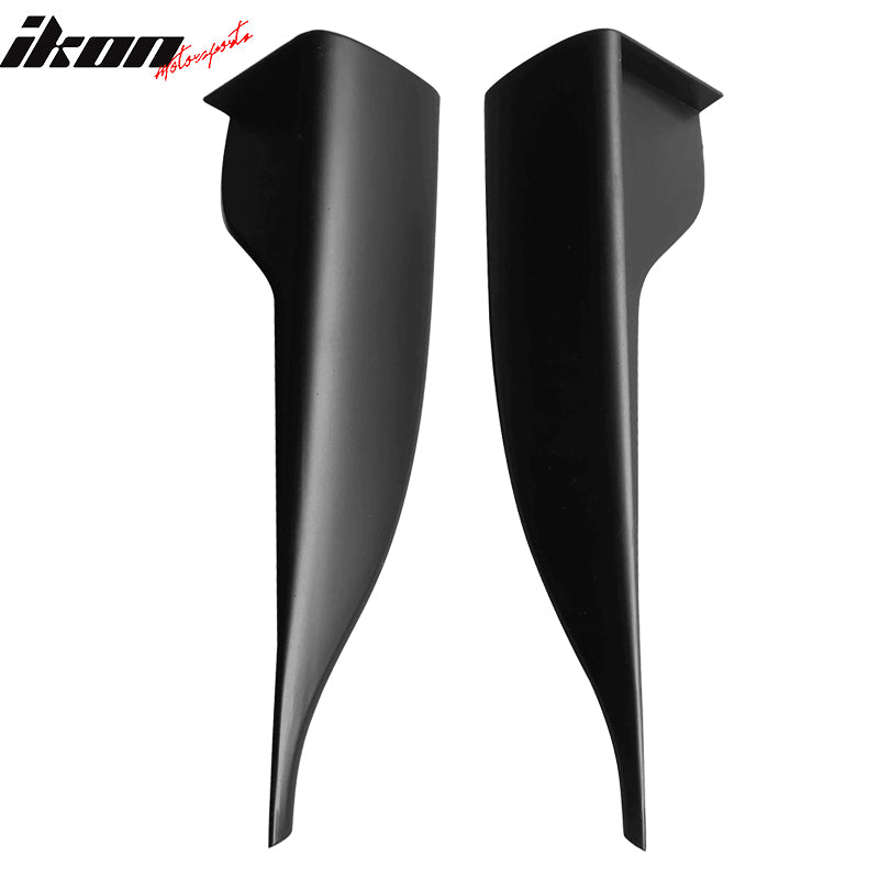 Universal IKON V3 Style 85.5" Side Skirts Extension – 2PC Rocker Panel Lip ABS (Unpainted Black)
