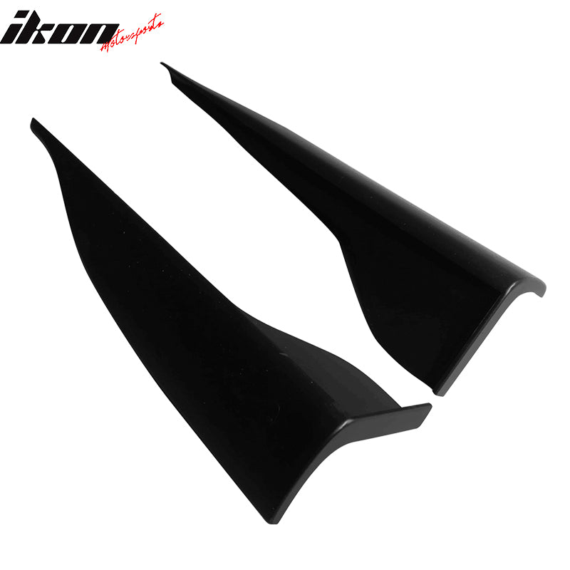 Universal V2 Style Endcaps Add On For Side Skirt Extensions PP Rocker Panel Pair