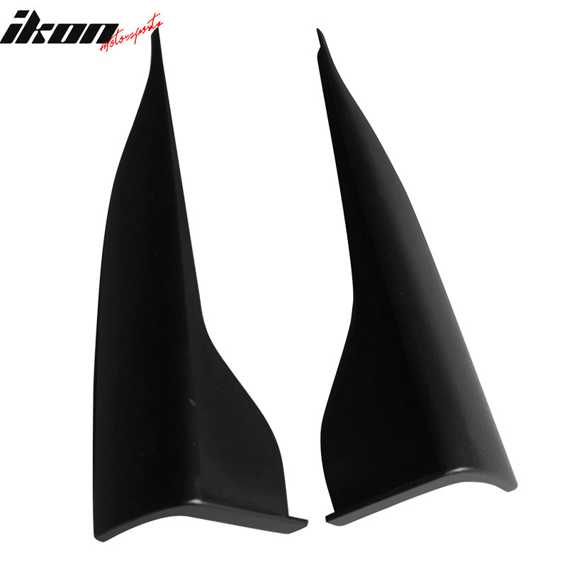 Universal V2 Style Endcaps Add On For Side Skirt Extensions PP Rocker Panel Pair