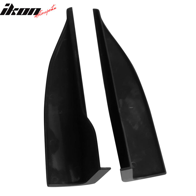 Universal V2 Style Endcaps Add On For Side Skirt Extensions PP Rocker Panel Pair