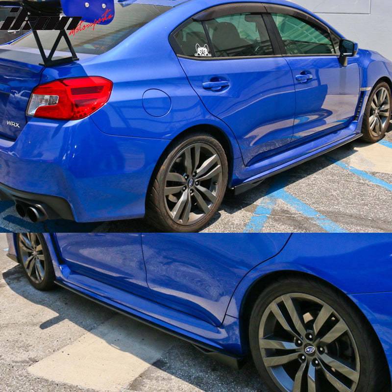 Universal PP Side Skirts Extension Winglet Canard Rocker Splitter