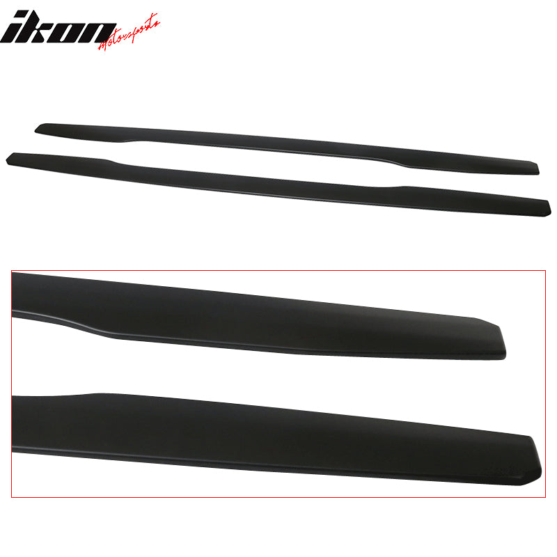 Universal IKON V3 Style 85.5 Inch 2PC Side Skirts Extension Lip Rocker Panel ABS
