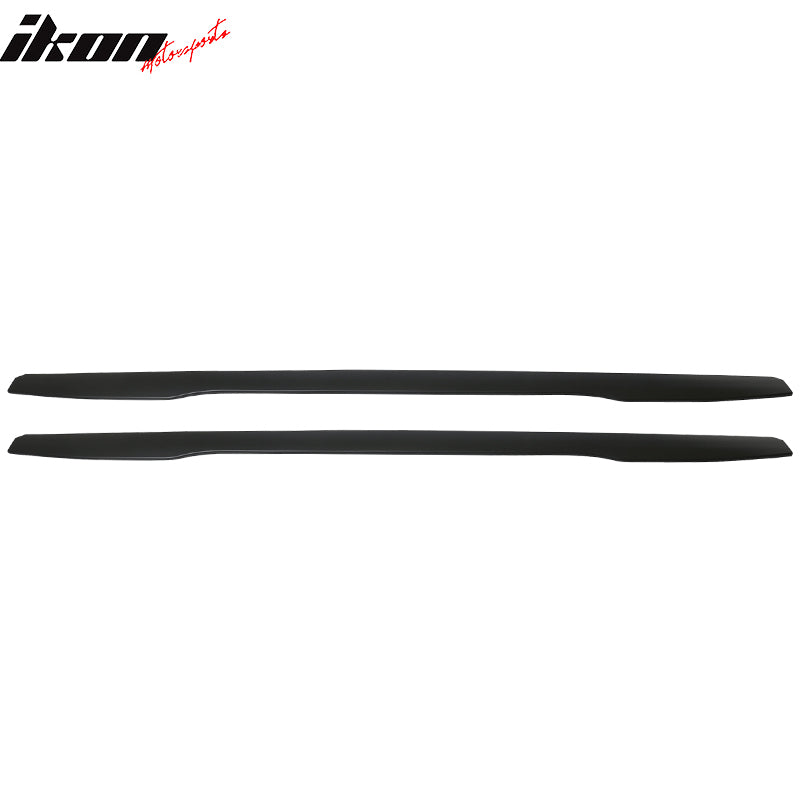 Universal IKON V3 Style 85.5 Inch 2PC Side Skirts Extension Lip Rocker Panel ABS