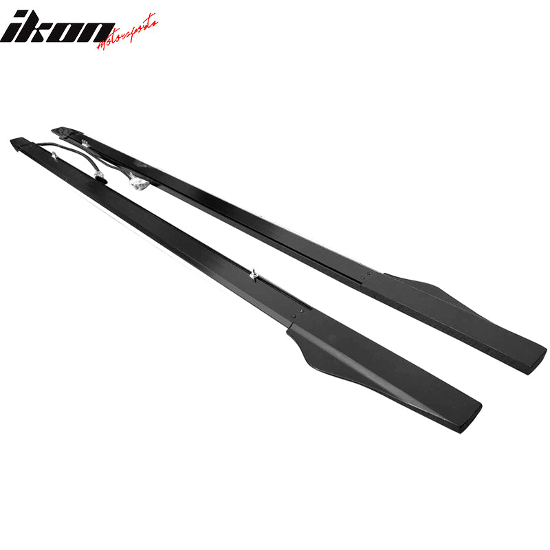 Universal 77.5" Side Skirts Lighting Step Extension Aluminum