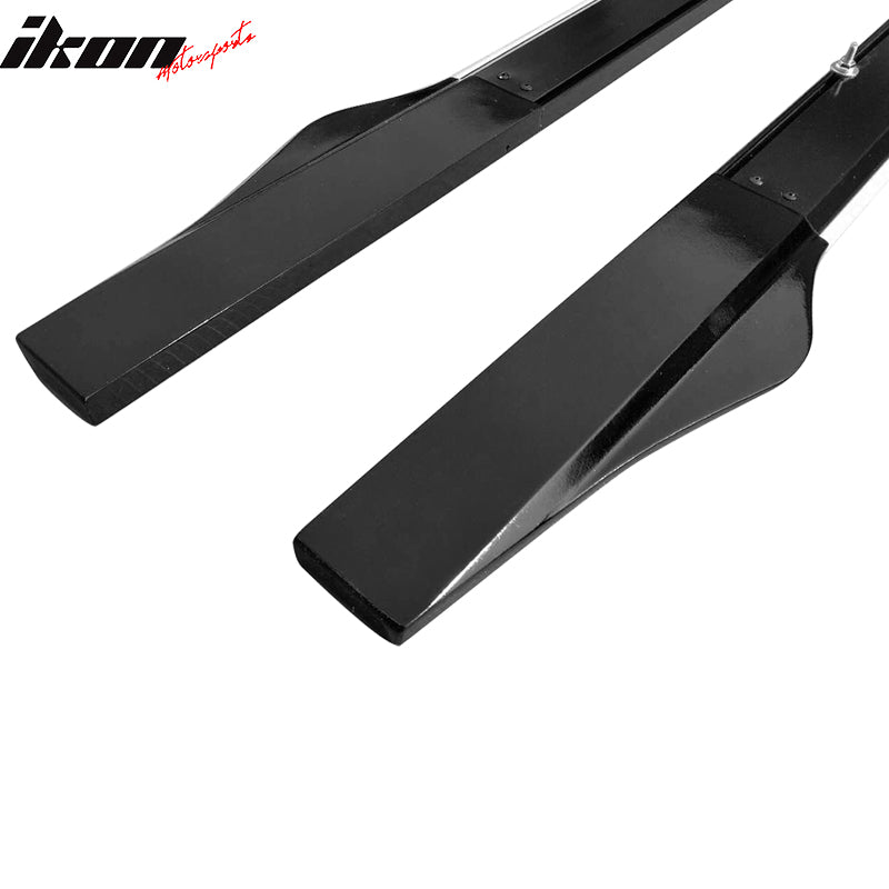 Universal 77.5" Side Skirts Lighting Step Extension Aluminum