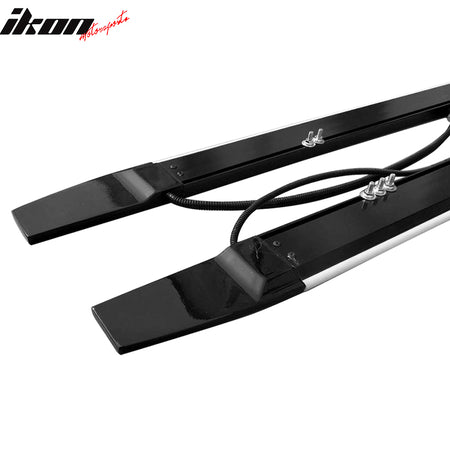 Universal 77.5" Side Skirts Lighting Step Extension Aluminum
