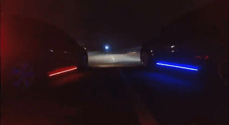 Universal 77.5" Side Skirts Lighting Step Extension Aluminum