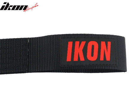 5700lbs Universal Black Tow Strap Decorative Racing Trailer Belt With IKON Logo