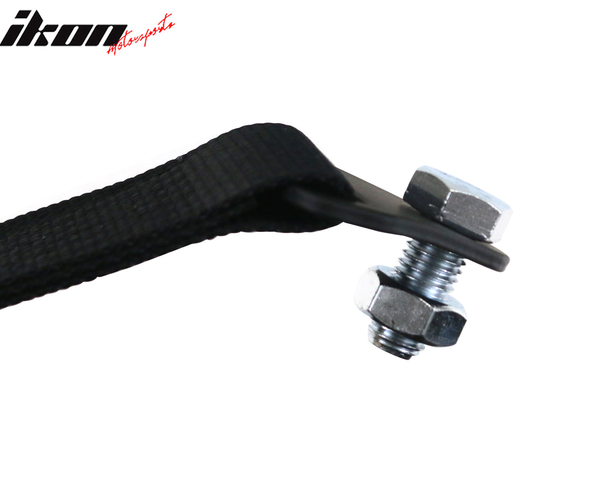 5700lbs Universal Black Tow Strap Decorative Racing Trailer Belt With IKON Logo