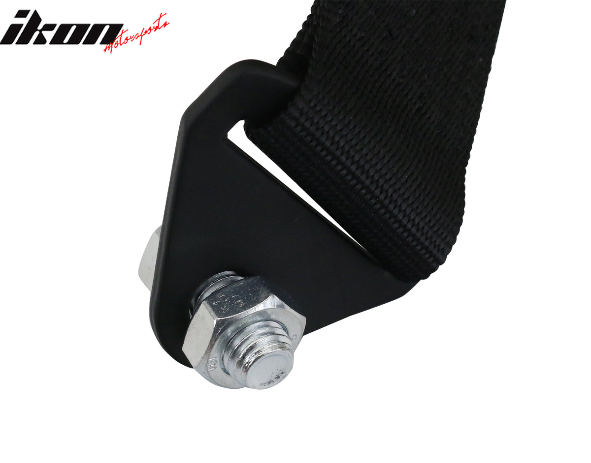 5700lbs Universal Black Tow Strap Decorative Racing Trailer Belt With IKON Logo