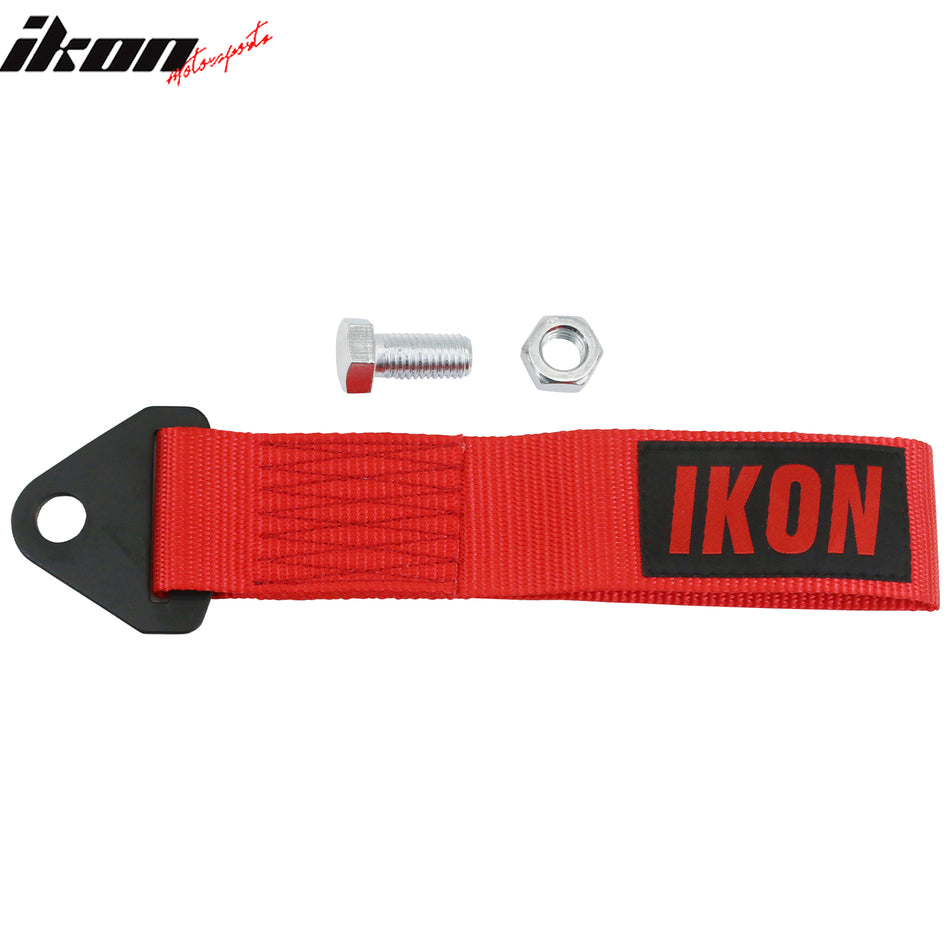 5700 lbs Red Tow Strap Heavy Duty Decorative Belt With IKON Logo