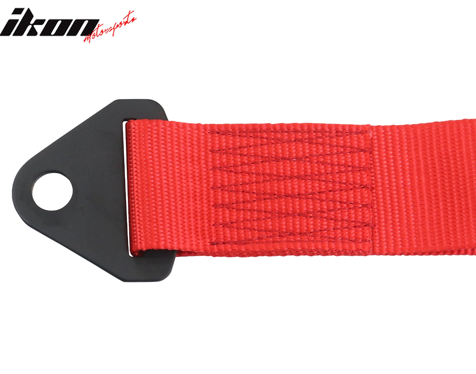 5700lbs Universal Red Tow Strap Rope Decorative Racing Trailer Belt w/ IKON Logo