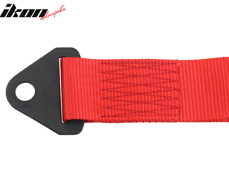 5700lbs Universal Red Tow Strap Rope Decorative Racing Trailer Belt w/ IKON Logo