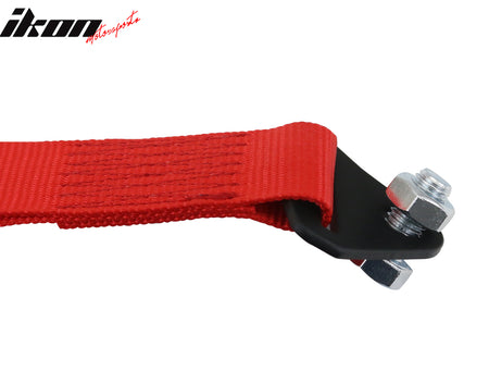 5700lbs Universal Red Tow Strap Rope Decorative Racing Trailer Belt w/ IKON Logo