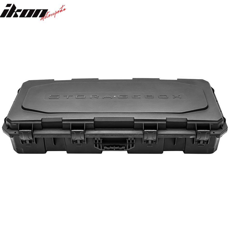 45X22X10" Universal Pickup Truck Tool Box Storage Case Black PP - 120L